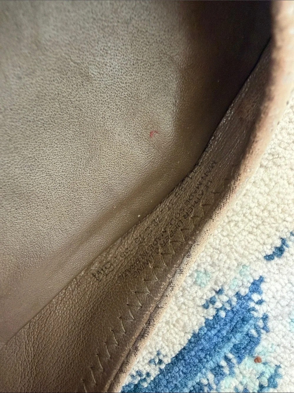 Tory Burch Metallic Taupe Logo Ballet Flats